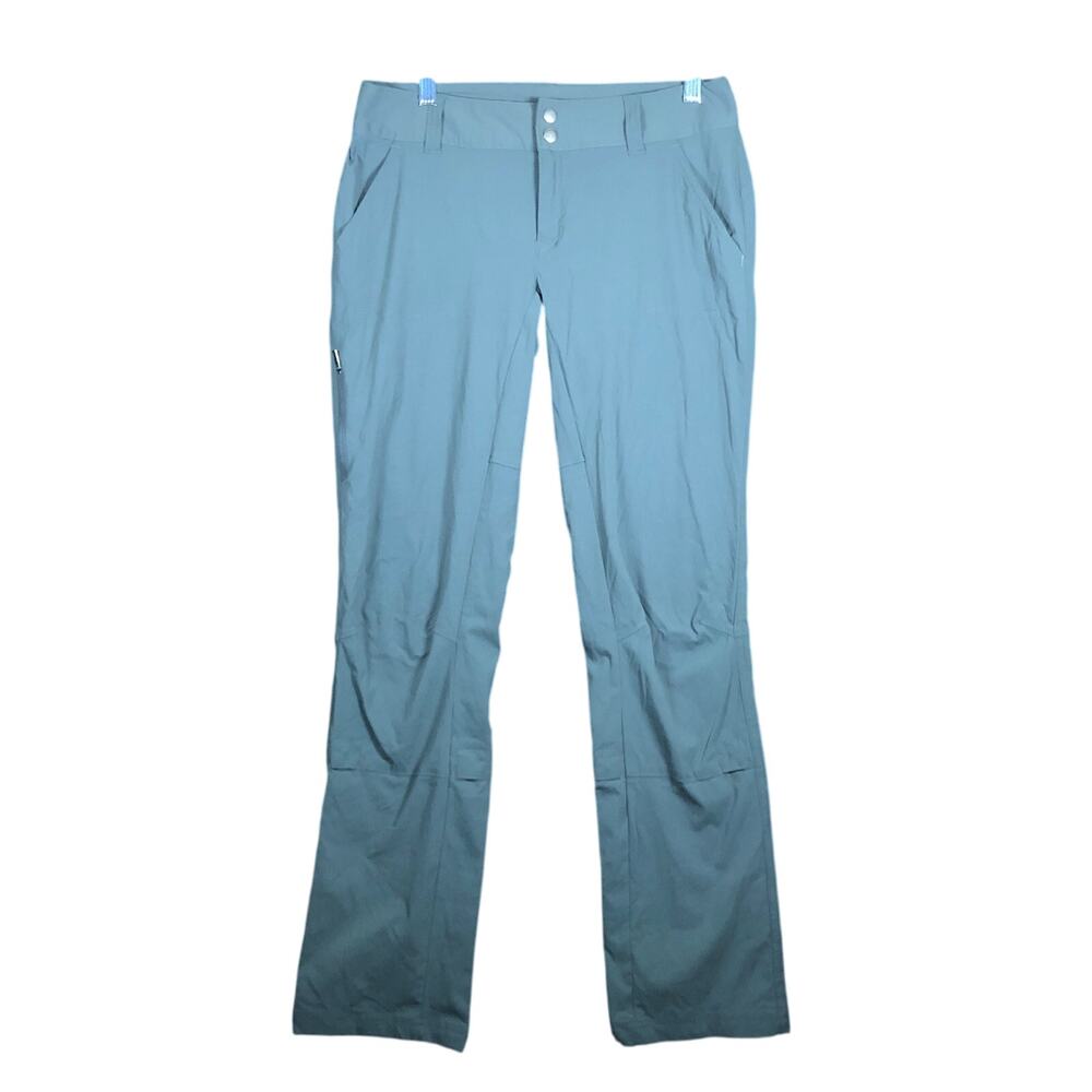 Columbia Women Pants Dark Gray Omni-Shade Advanced Repellency Straight Stretch 6